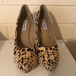 Steve Madden Gold Studded Leopard heals
